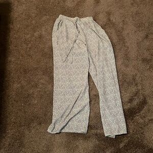Black and white patterned pants